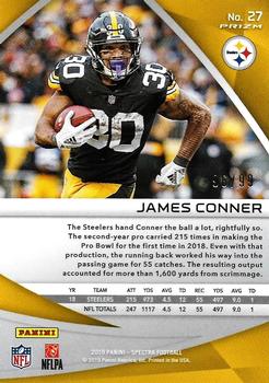 2019 Panini Spectra #27 James Conner Back