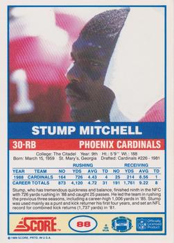 2019 Score - 1989-2019 Score Buybacks #88 Stump Mitchell Back
