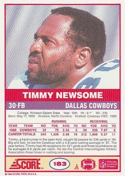 2019 Score - 1989-2019 Score Buybacks #183 Timmy Newsome Back