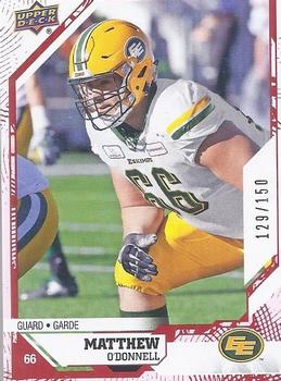 2019 Upper Deck CFL - Red Border #76 Matthew O'Donnell Front