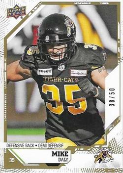 2019 Upper Deck CFL - Gold Border #81 Mike Daly Front