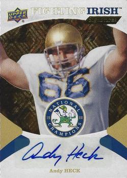 2017 Upper Deck Notre Dame 1988 Champions - Fighting Irish Signatures #FIS-AH Andy Heck Front