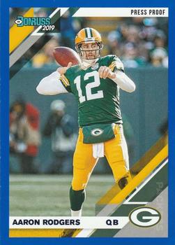2019 Donruss - Press Proof Blue #98 Aaron Rodgers Front