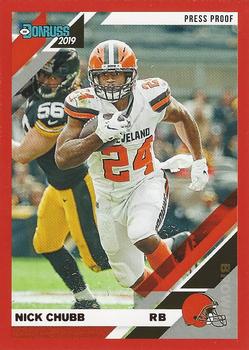 2019 Donruss - Press Proof Red #66 Nick Chubb Front