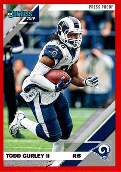 2019 Donruss - Press Proof Red #139 Todd Gurley II Front