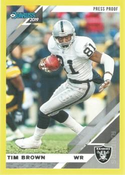 2019 Donruss - Press Proof Yellow #201 Tim Brown Front