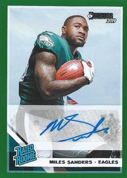 2019 Donruss - Rated Rookie Autographs Green #322 Miles Sanders Front