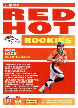 2019 Donruss - Red Hot Rookies #RHR-2 Drew Lock Back