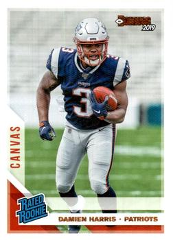 2019 Donruss - Rated Rookies Canvas #309 Damien Harris Front