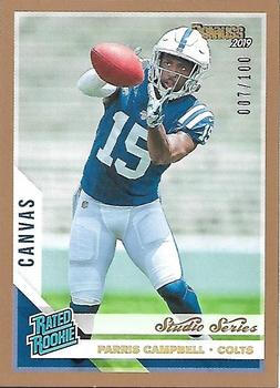 2019 Donruss - Rated Rookies Canvas Studio Series #315 Parris Campbell Front