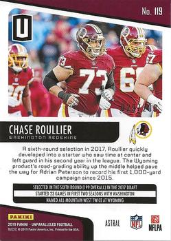 2019 Panini Unparalleled - Astral #119 Chase Roullier Back