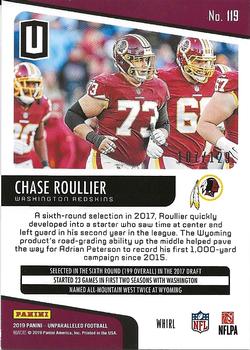 2019 Panini Unparalleled - Whirl #119 Chase Roullier Back