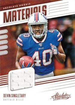 2019 Panini Absolute - Absolute Rookie Materials #RM-12 Devin Singletary Front