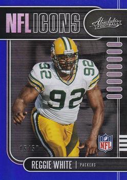 2019 Panini Absolute - NFL Icons Spectrum Blue #20 Reggie White Front