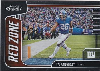 2019 Panini Absolute - Red Zone #4 Saquon Barkley Front