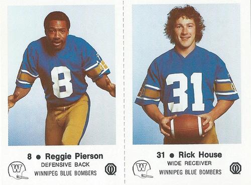 1982 Winnipeg Blue Bombers Police - Panels #NNO Reggie Pierson / Rick House Front