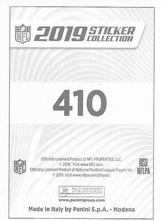 2019 Panini Stickers #410 Everson Griffen Back