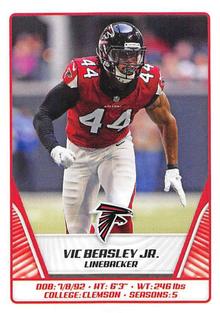 2019 Panini Stickers #428 Vic Beasley Jr. Front