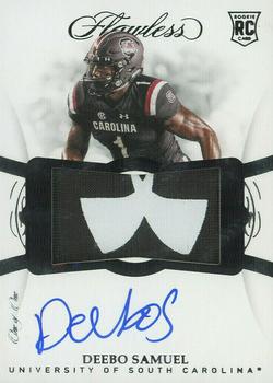 2019 Panini Flawless Collegiate - Flawless Rookie Patch Autographs Black Brand Logo #130 Deebo Samuel Front