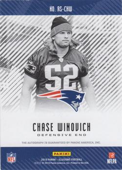 2019 Panini Illusions - Rookie Signs Green #RS-CHW Chase Winovich Back