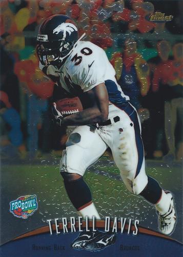 1998-99 Finest Pro Bowl Jumbos - 5x7 #3 Terrell Davis Front