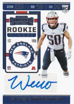 2019 Panini Contenders #276 Chase Winovich Front