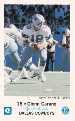 1981 Dallas Cowboys Police #NNO Glenn Carano Front