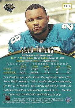 1998-99 Finest Super Bowl XXXIII Jumbos - Promos #4 Fred Taylor Back