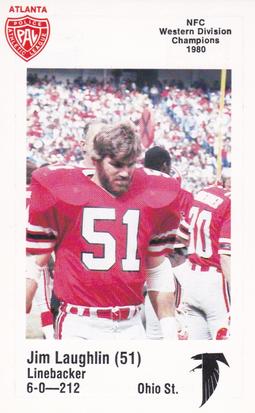 1981 Atlanta Falcons Police #NNO Jim Laughlin Front