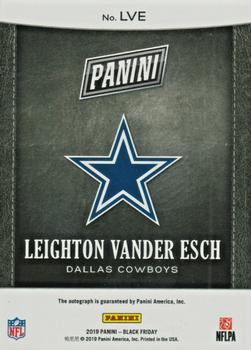 2019 Panini Black Friday - Private Signings #LVE Leighton Vander Esch Back