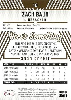 2020 SAGE HIT #10 Zack Baun Back