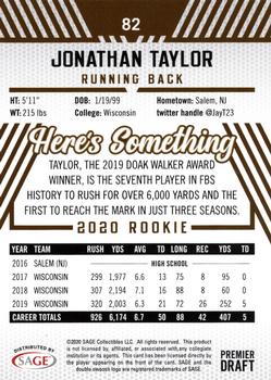 2020 SAGE HIT #82 Jonathan Taylor Back