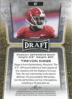 2020 Leaf Draft #57 Trevon Diggs Back