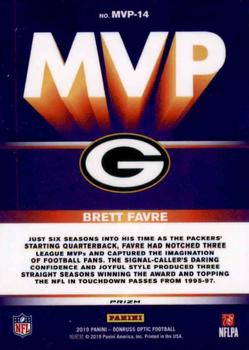 2019 Donruss Optic - MVP #MVP-14 Brett Favre Back