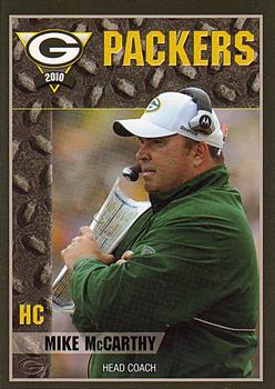 2010 Green Bay Packers Police - Larry Fritsch Cards, Stevens Point and Town of Hull FD #2 Mike McCarthy Front