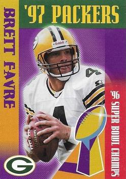 1997 Green Bay Packers Police - The Guardian Insurance, Scot J. Madson Agency, Your Local Law Enforcement Agency #4 Brett Favre Front