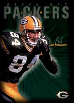 2001 Green Bay Packers Police - Larry Fritsch Cards,Stevens Point and the Town of Hull (Portage County) Fire Dept. #3 Bill Schroeder Front