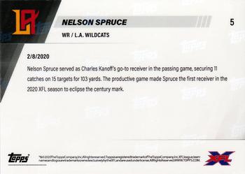 2020 Topps Now XFL #5 Nelson Spruce Back