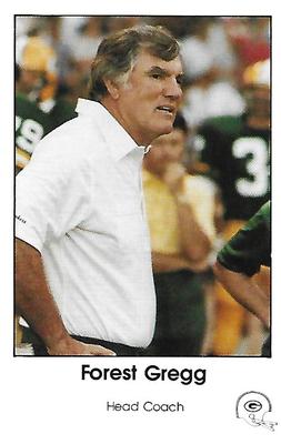 1984 Green Bay Packers Police - First Wisconsin Banks, Your Local Law Enforcement Agency #2 Forrest Gregg Front