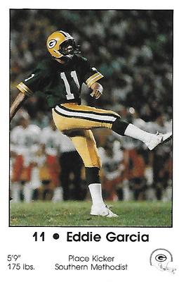 1984 Green Bay Packers Police - First Wisconsin Banks, Your Local Law Enforcement Agency #4 Eddie Garcia Front