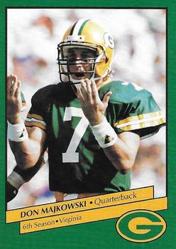 1992 Green Bay Packers Police - The Oshkosh Northwestern, Oshkosh Noon Kiwanis, The Athletes Foot, Oshkosh Police Department #6 Don Majkowski Front