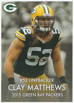 2015 Green Bay Packers Police - Support your local Police Department and Fire Department #13 Clay Matthews Front