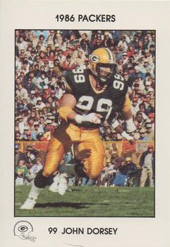 1986 Green Bay Packers Police - First Wisconsin Banks, Your Local Law Enforcement Agency #NNO John Dorsey Front