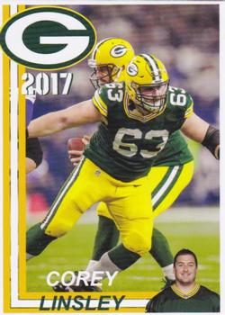 2017 Green Bay Packers Police - Stevens Point and the Town of Hull (Portage County) Fire Department #9 Corey Linsley Front