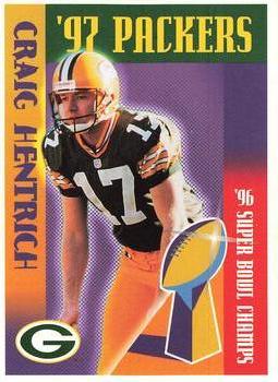 1997 Green Bay Packers Police - Waterford Police Dept.,Woodland, Pier 1, Rivermoor Country Club #17 Craig Hentrich Front