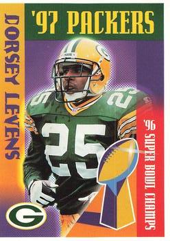 1997 Green Bay Packers Police - Waterford Police Dept.,Woodland, Pier 1, Rivermoor Country Club #18 Dorsey Levens Front