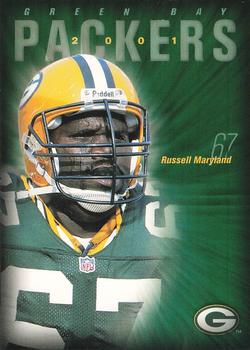 2001 Green Bay Packers Police - Plover Police Department & Stevens Point Police Department #9 Russell Maryland Front