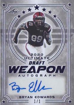 2020 Leaf Ultimate Draft - Ultimate Weapon Autographs Purple #WA-BE1 Bryan Edwards Front