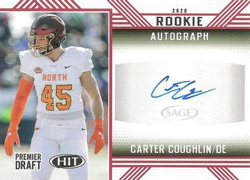 2020 SAGE HIT - Rookie Autographs Red #A63 Carter Coughlin Front