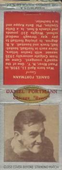 1938 Diamond Matchbooks #NNO Dan Fortmann Front